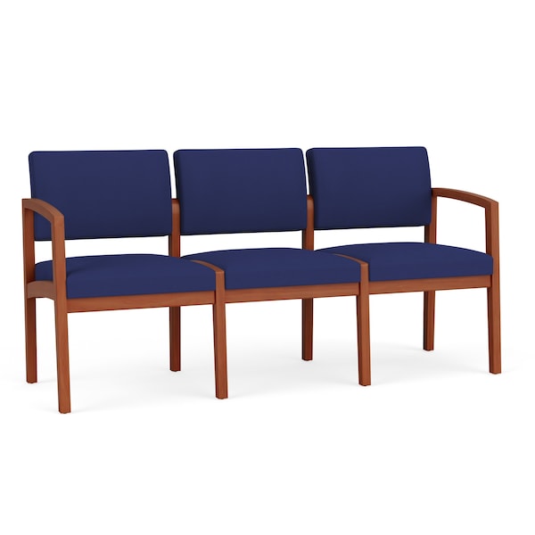 Lesro 3 Seat Tandem Seating W/ No Center Arms, 65 in W 26 in L 31.5 in H, Lenox Series LW3101 - main